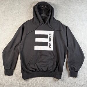Eminem Recovery Album Black Hoodie Backwards E Logo Pullover Mens XL Slim Shady
